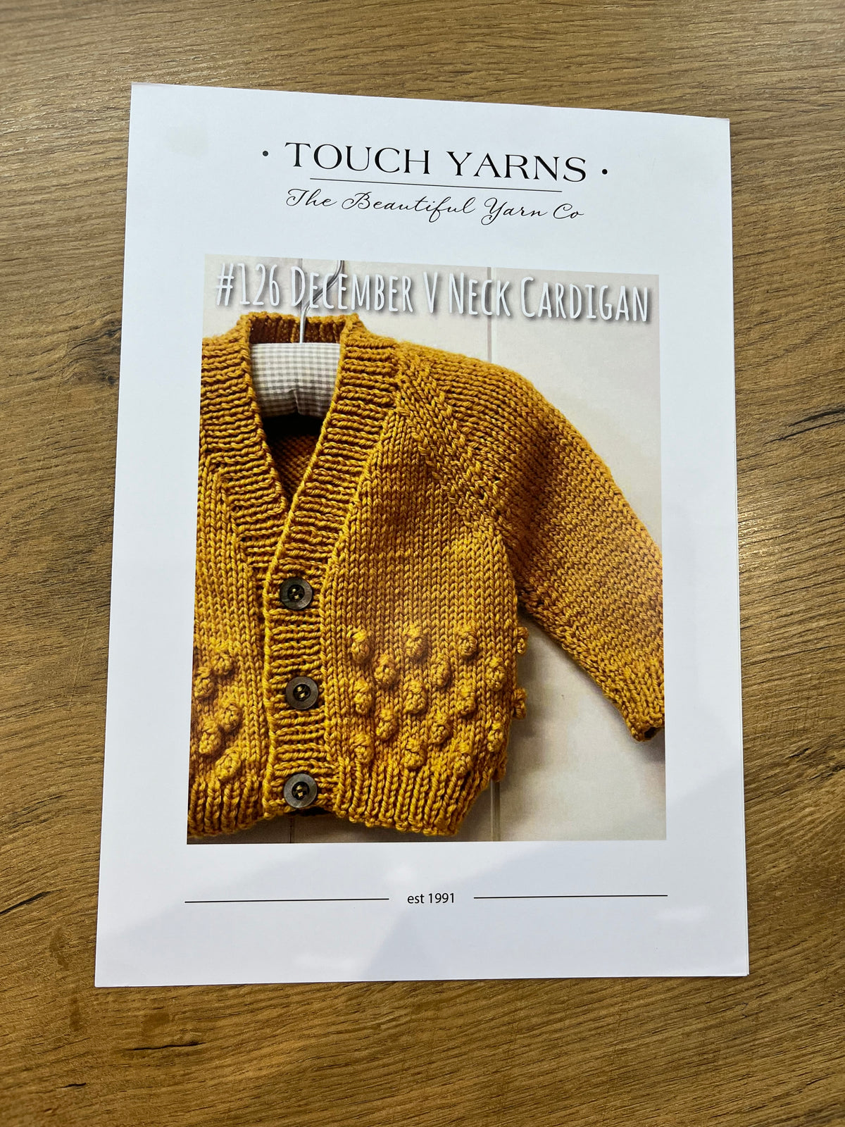 December V Neck Cardy - Touch Yarns – the Country Hub